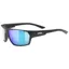 Uvex Sportstyle 233 P Glasses in Black Matt/Mirror Green