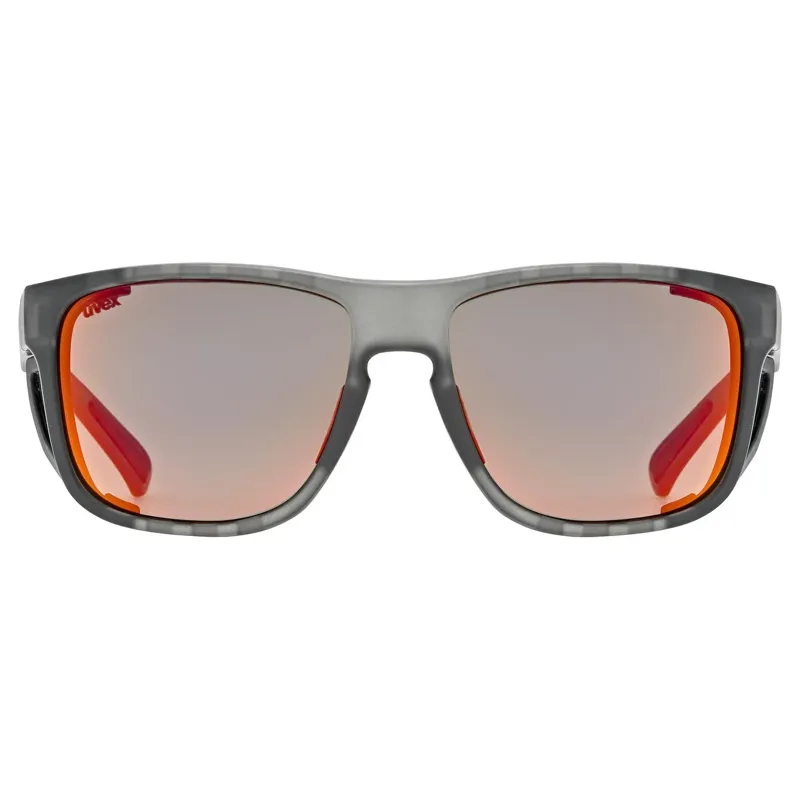 Uvex Sportstyle 312 Glasses in Smoke Matt/Mirror Red-1