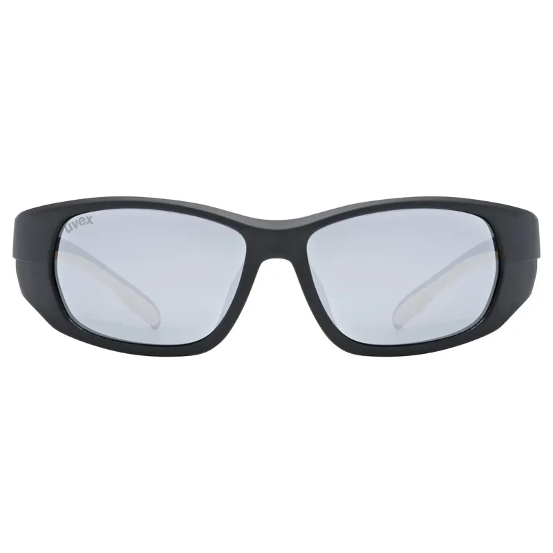 Uvex Sportstyle 514 Glasses in Black Matt/Mirror Silver-1
