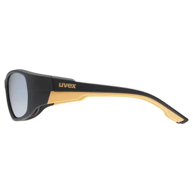 Uvex Sportstyle 514 Glasses in Black Matt/Mirror Silver-2