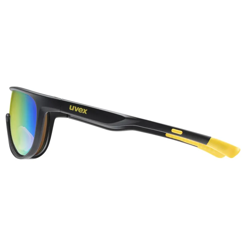 Uvex Sportstyle 515 Glasses in Black Matt/Mirror Yellow-2