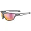 Uvex Sportstyle 806 Glasses in Smoke Matt/Mirror Red