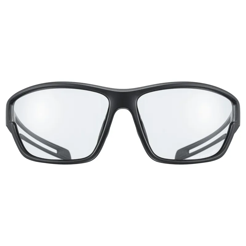 Uvex Sportstyle 806 V Glasses in Black Matt / Smoke-1