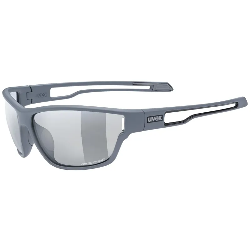 Balfes Bikes Uvex Sportstyle 806 V Glasses in Grey Matt / Smoke | Free postage over £30, £10 off first order, price match & 0% finance.