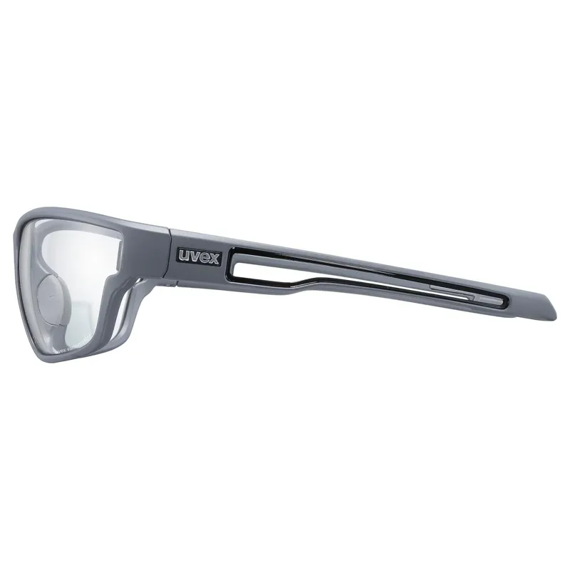 Uvex Sportstyle 806 V Glasses in Grey Matt / Smoke-2
