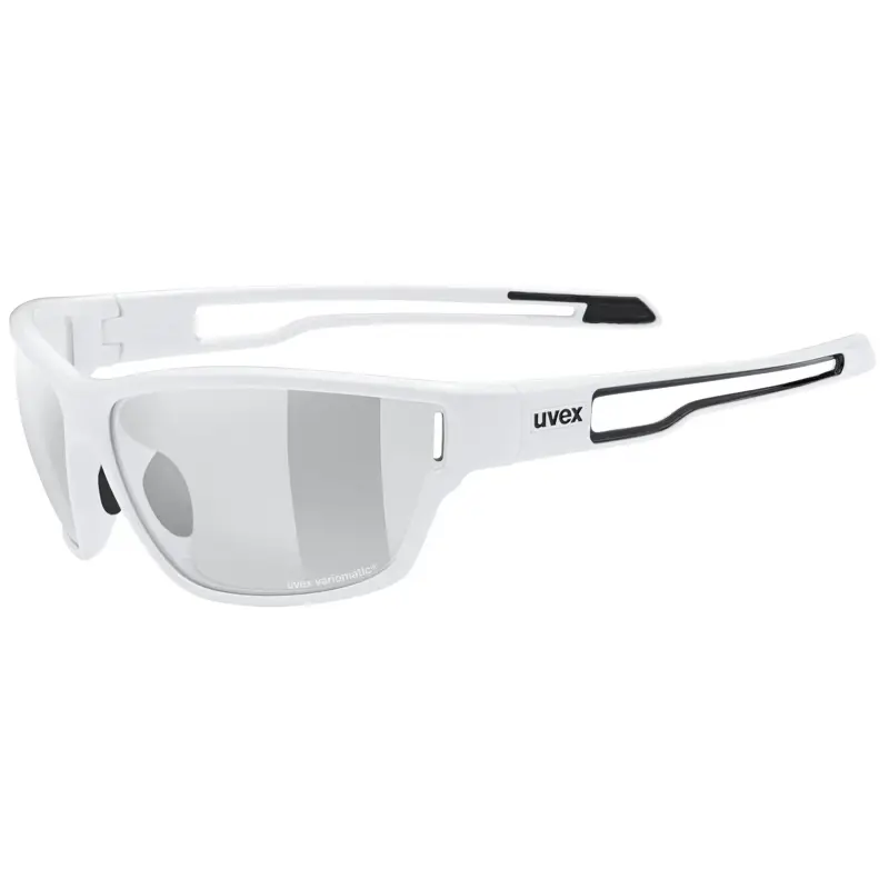 Balfes Bikes Uvex Sportstyle 806 V Glasses in White / Smoke | Free postage over £30, £10 off first order, price match & 0% finance.