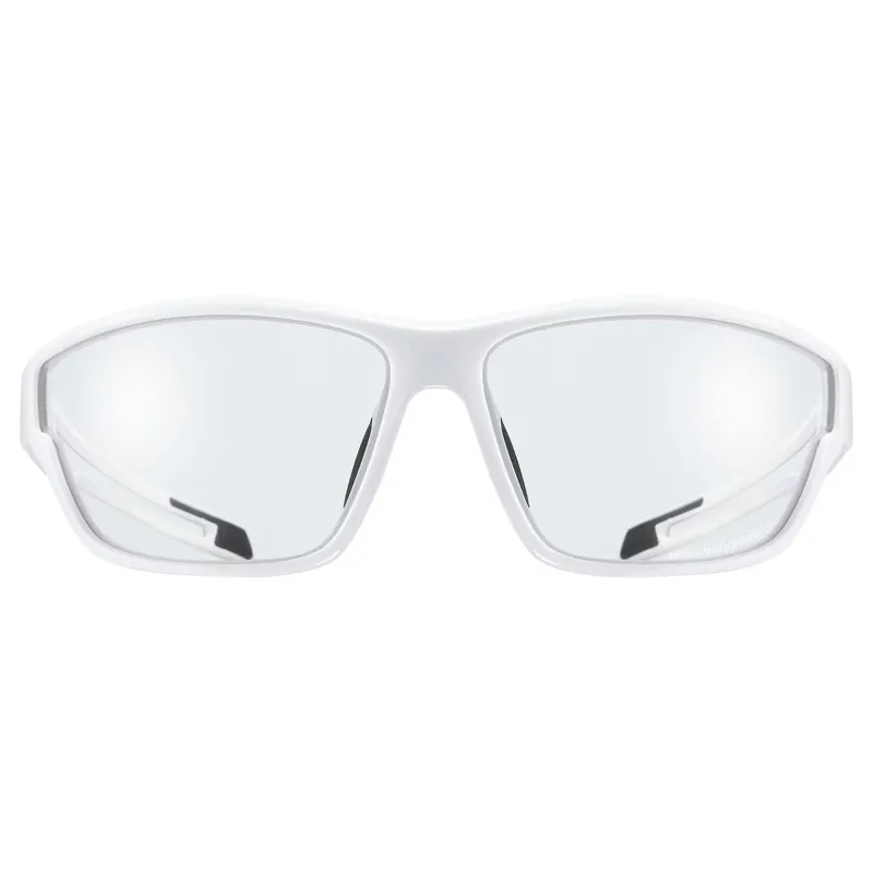 Uvex Sportstyle 806 V Glasses in White / Smoke-1