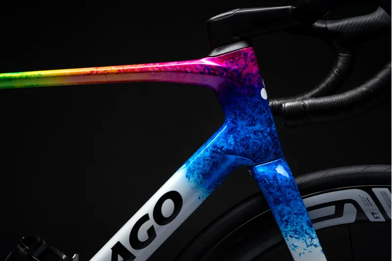 Colnago V5rs Disc Carbon Road Complete Bike Dura Ace Di2 2025 in STNT White-8