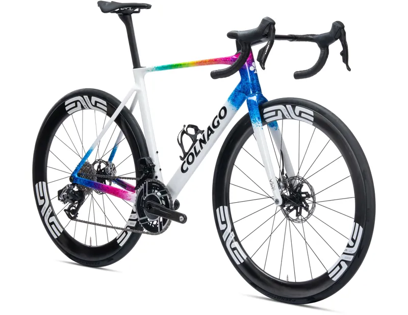 Colnago V5rs Disc Carbon Road Complete Bike Dura Ace Di2 2025 in STNT White-1
