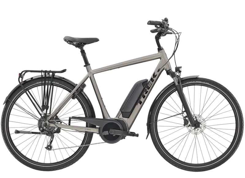 Trek Verve+ 2 300Wh Electric Hybrid Bike 2022 in Grey