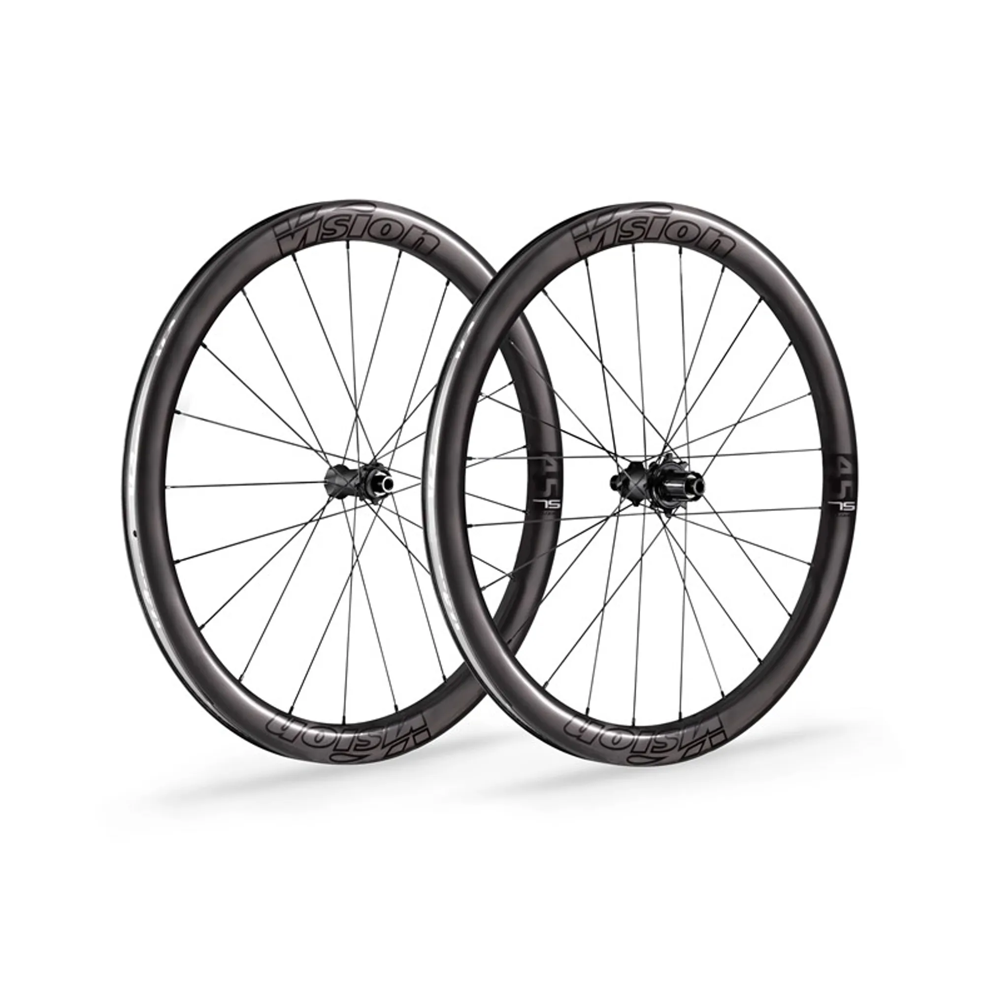 Vision Metron 45 Rim Vision Metron 45 SL Disc Carbon Road Wheelset Clin TR CL SH11 in Black