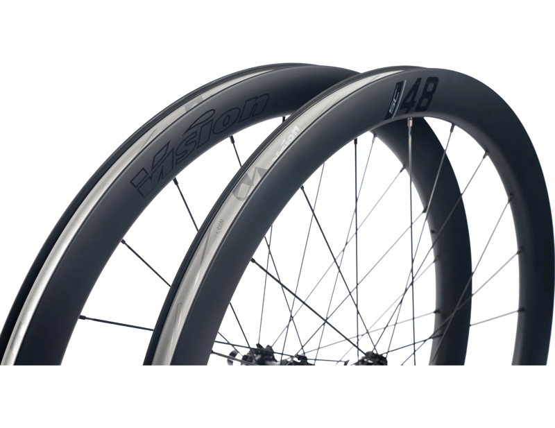 Vision SC 48 i25 Disc Carbon Wheelset Tubeless Ready Microspline in Black-1
