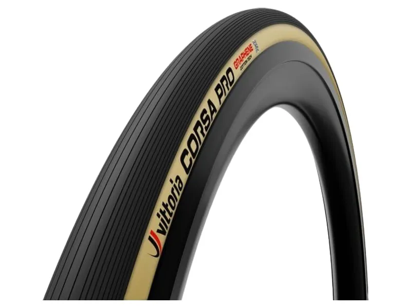 Vittoria Corsa Pro 700c G2.0 Tubular Tyre in Black/Tan 