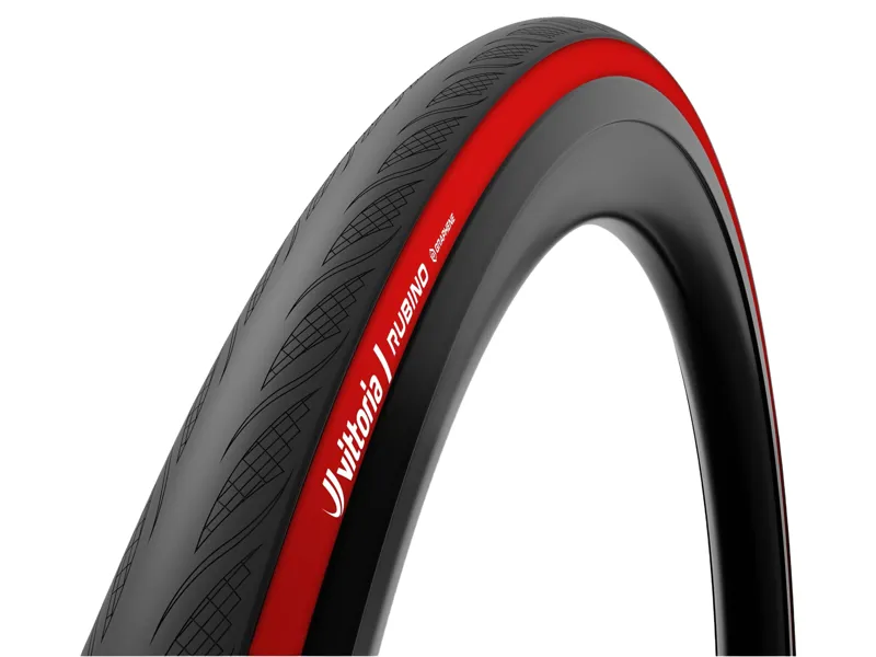Vittoria Rubino V 700cx28 Folding G2.0 Clincher Road Tyre in Red/Black