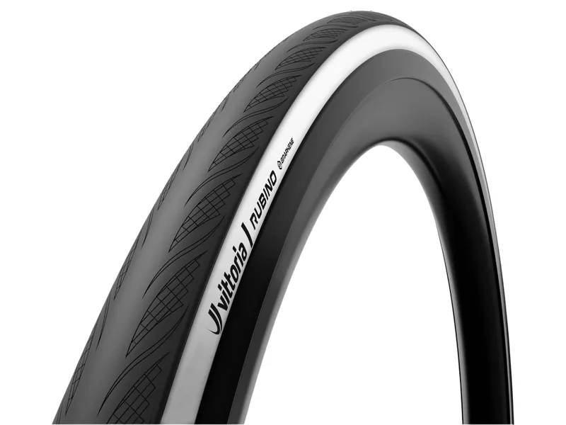 Vittoria Rubino V 700cx28 Folding G2.0 Clincher Road Tyre in White/Black