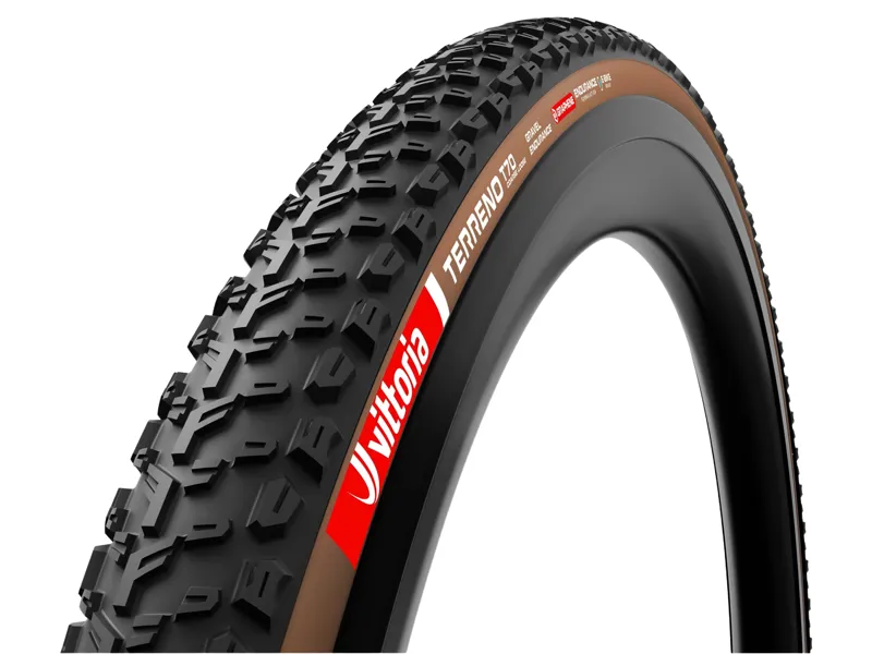 Vittoria Terreno T70 700c Coarse Loose Gravel Endurance G2.0 Tubeless Ready Tyre in Brown