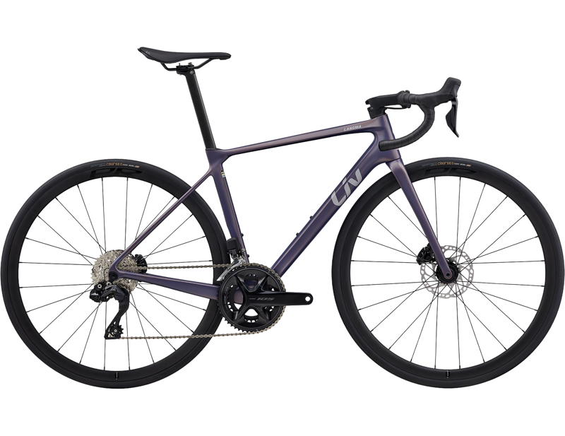 Balfes Bikes Liv Langma Advanced 1 Women's Road Bike 2026 in Meteorite Mist | Free postage over £30, £10 off first order, price match & 0% finance.