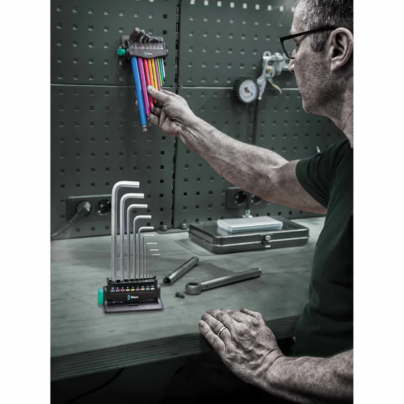Wera Tools 950/9 SPKL Hex-Plus 3 L-Key Set Workshop Rack 9pc-2