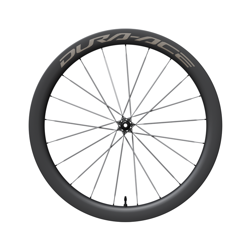 Balfes Bikes Shimano Dura-Ace WH-R9370-C50-TL-F 700C 50mm Front Carbon Disc Wheel in Black | Free postage over £30, £10 off first order, price match & 0% finance.