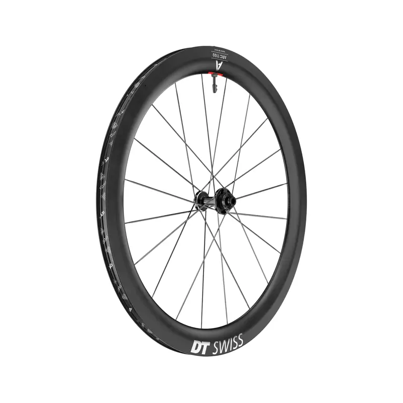 Balfes Bikes Dt Swiss DT Swiss ARC 1100 55 mm Clincher Disc Brake 100 x 12 Front Wheel in Black | Free postage over £30, £10 off first order, price match & 0% finance.