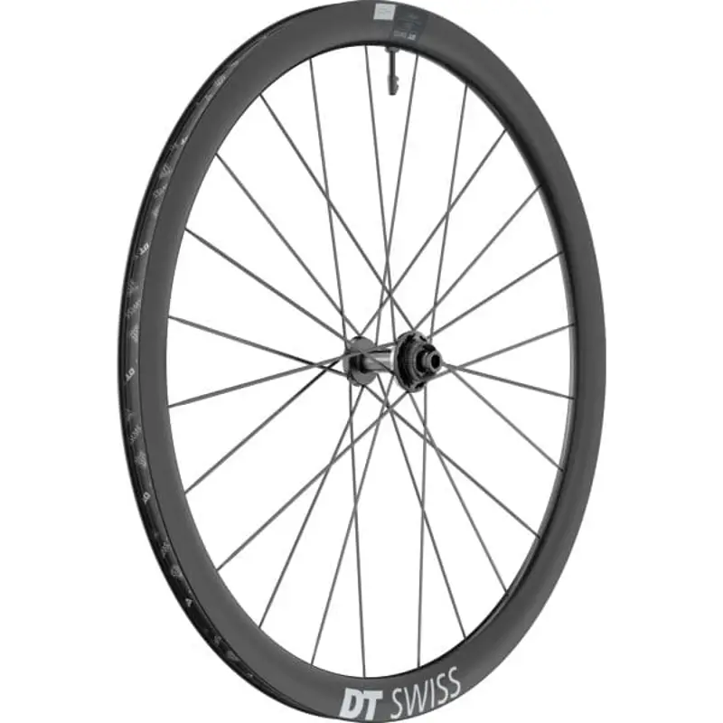 Balfes Bikes Dt Swiss DT Swiss ARC 1400 DICUT Disc Brake Carbon Clincher 38 x 20 mm Rim 700c Front Wheel in Blac | Free postage over £30, £10 off first order, price match & 0% finance.