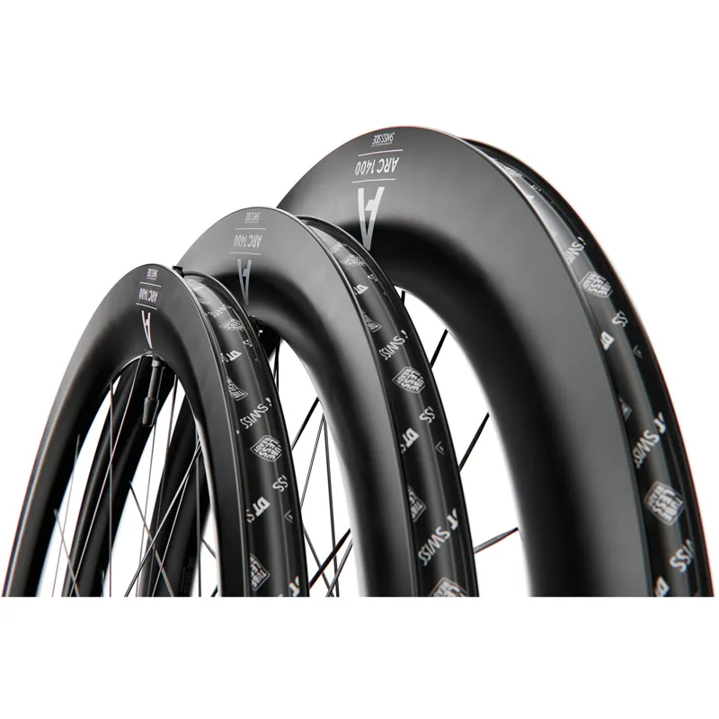 DT Swiss ARC 1400 DICUT 55 mm Clincher Disc Brake 142 x 12 Rear Wheel in Black-6