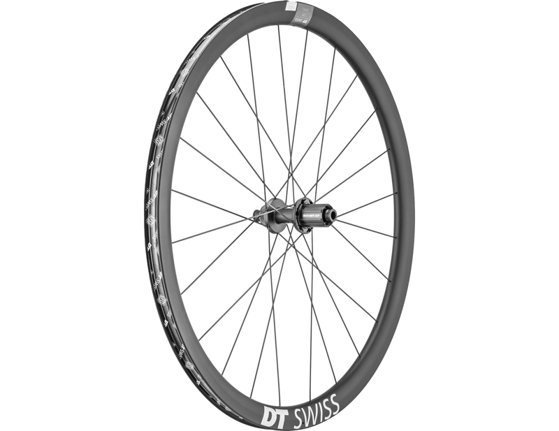 Balfes Bikes Dt Swiss DT Swiss ERC 1400 SPLINE 35mm Disc Brake Carbon Clincher 700c Rear Wheel in Black | Free postage over £30, £10 off first order, price match & 0% finance.