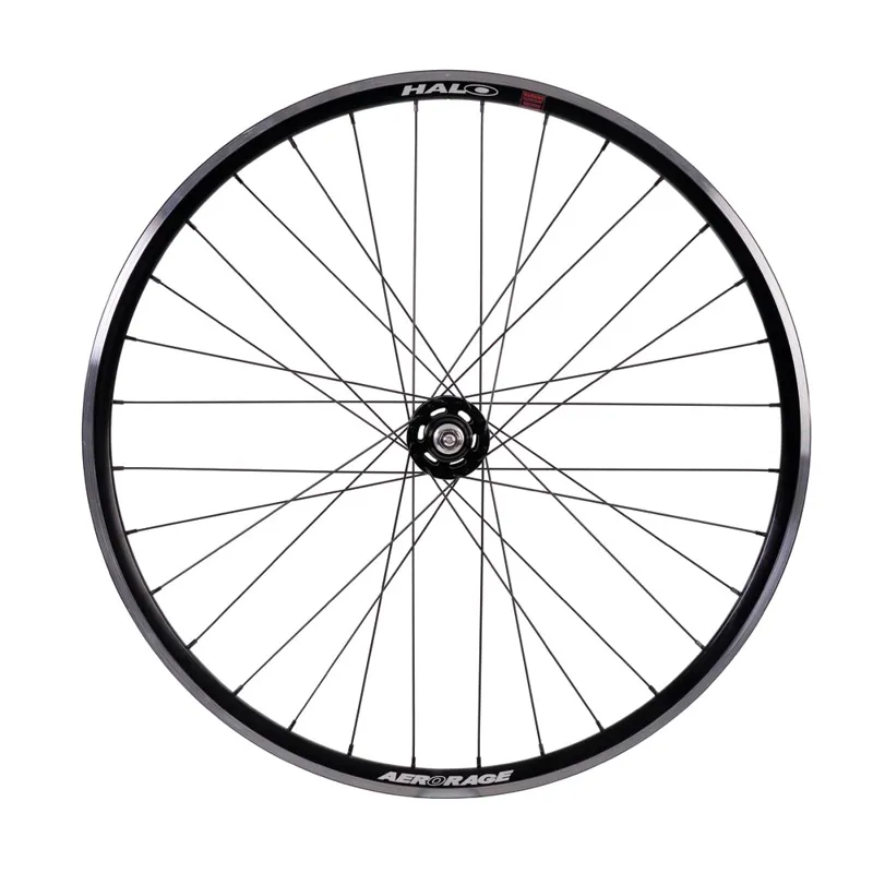 Halo Aero Rage Track 700c Front Wheel in Black-1