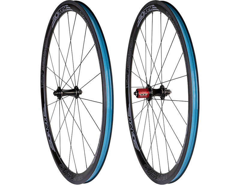 Balfes Bikes Halo Carbaura RC35 RS2 Supadrive Carbon Rim Brake Wheelset in Black | Free postage over £30, £10 off first order, price match & 0% finance.