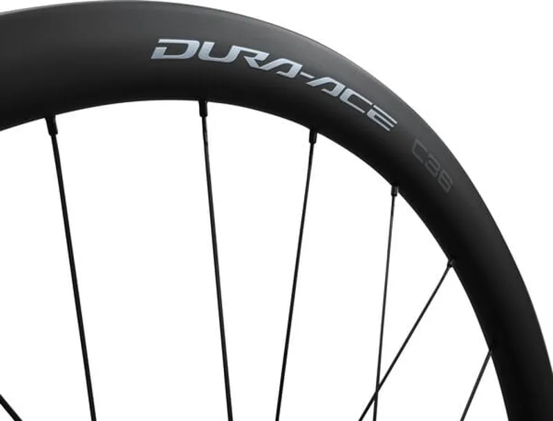 Dura-Ace WH-R9270-C36-TL Disc Carbon Clincher 36 mm 700c Front Road Wheel 12x100 mm in Bla-1