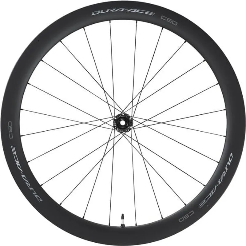 Shimano Dura-Ace WH-R9270-C50-TL Disc Carbon Clincher Wheelset in Black-6