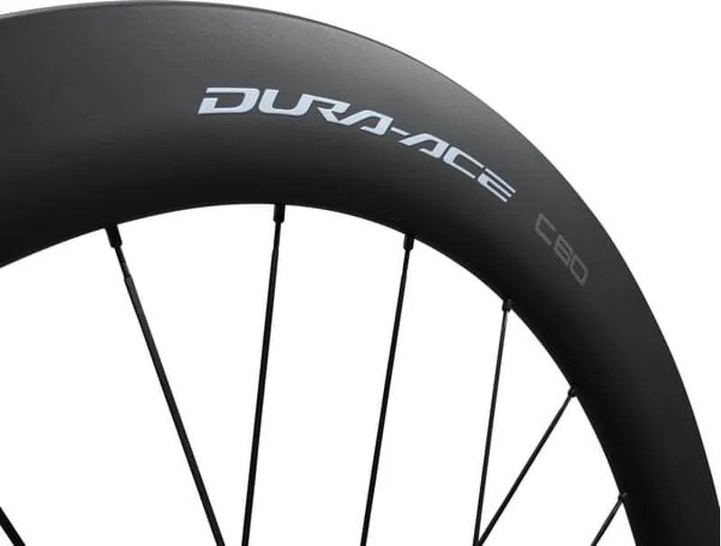 Dura-Ace WH-R9270-C60-TL Disc Carbon Clincher 60 mm 12x100 mm 700c Front Road Wheel in Bla-1