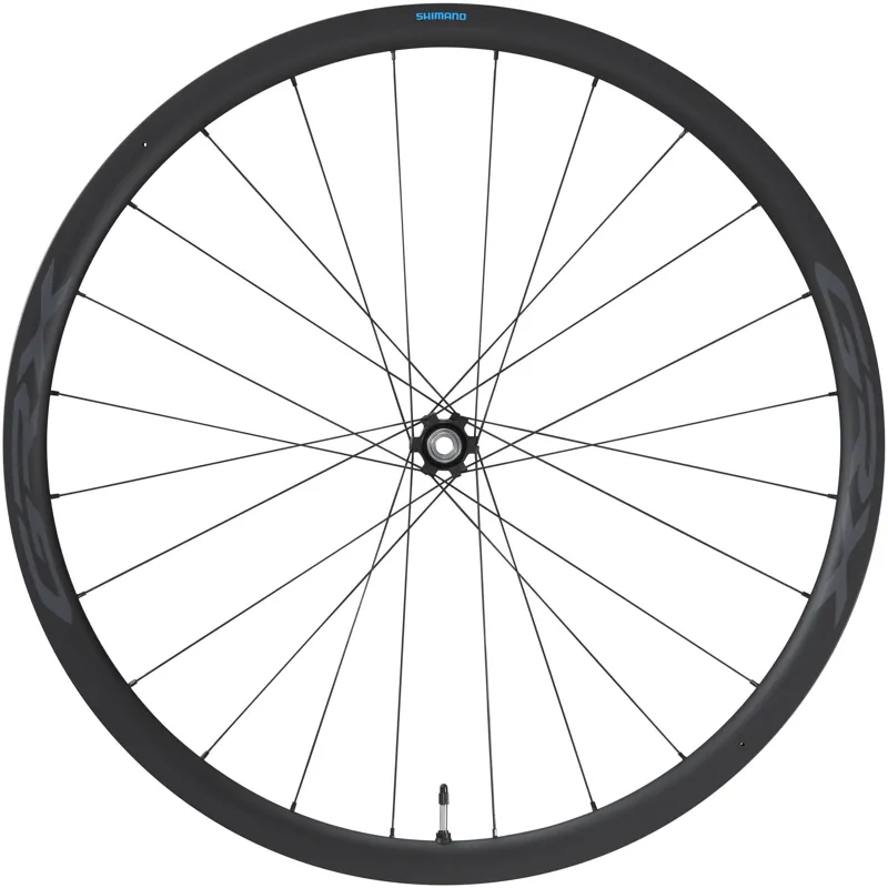 Shimano WH-RX870 GRX 700c 12x100mm E-Thru CL Front Wheel in Black