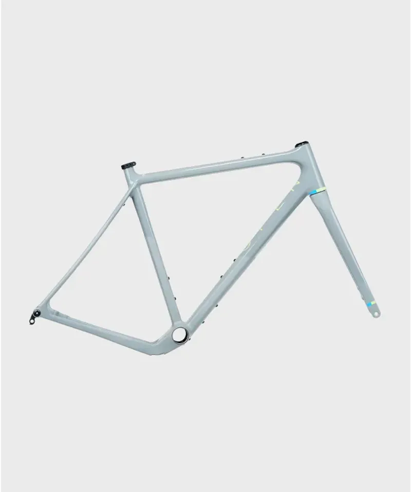 Open Cycle WIDE Frame and U-Turn Fork Gravel Bike Framset 2025 in Grey Gloss Matt Grey-2