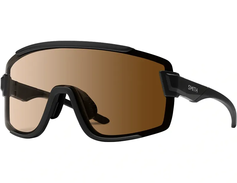 Smith Wildcat Cycling Sunglasses in Matte Black / ChromaPop Photochromic Brown