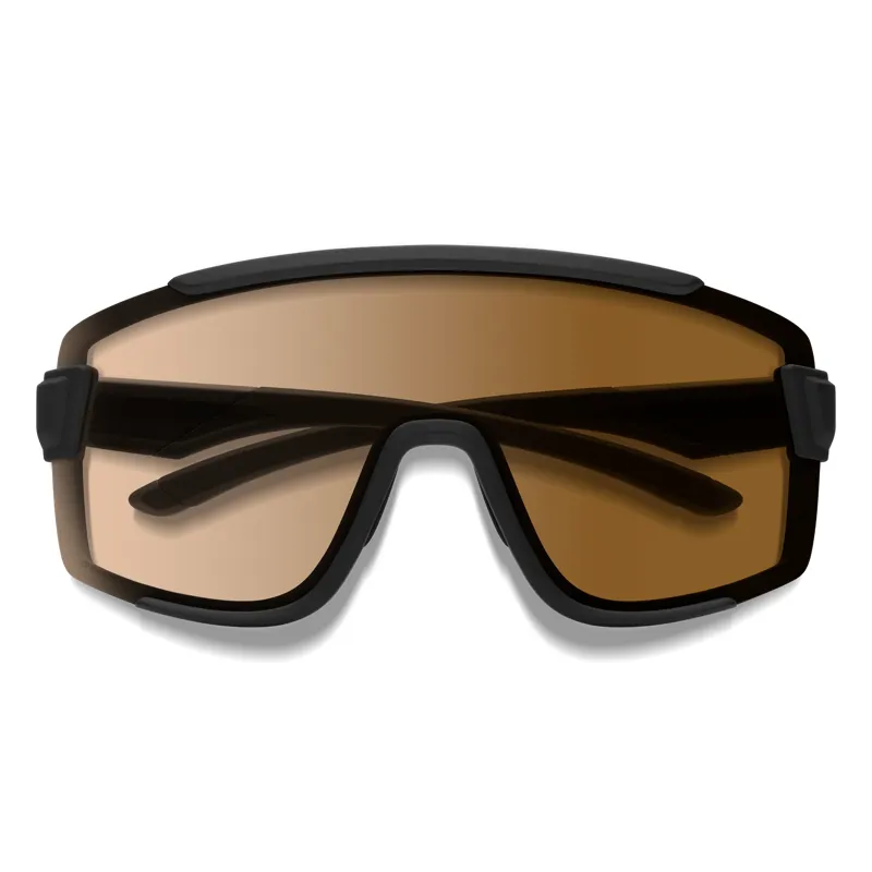 Smith Wildcat Cycling Sunglasses in Matte Black / ChromaPop Photochromic Brown-1