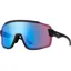 Smith Wildcat Cycling Sunglasses in Matte Black / ChromaPop Low Light Rose Blue Mirror