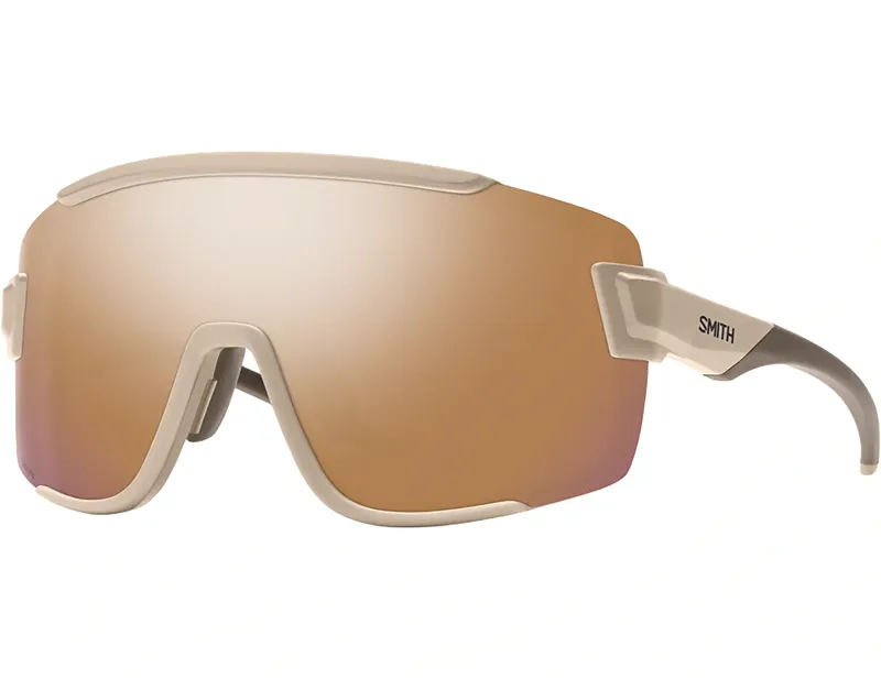 Smith Wildcat Cycling Sunglasses in Matte Summit / ChromaPop Rose Gold Mirror