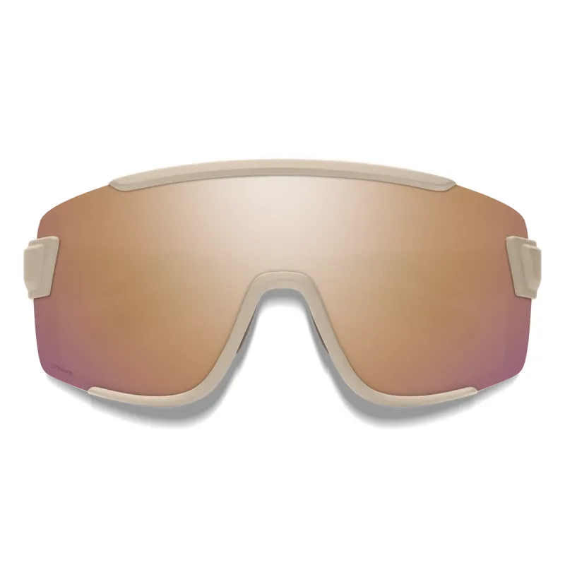 Smith Wildcat Cycling Sunglasses in Matte Summit / ChromaPop Rose Gold Mirror-1