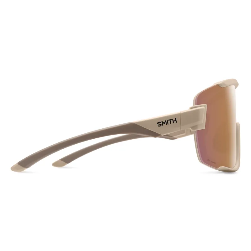 Smith Wildcat Cycling Sunglasses in Matte Summit / ChromaPop Rose Gold Mirror-2