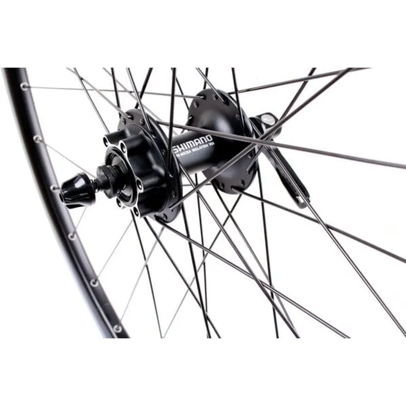 M Part Wheels Gravel Shimano Deore 6 Bolt Hub QR 100mm 700c TLR Rim Front Wheel in Black-2