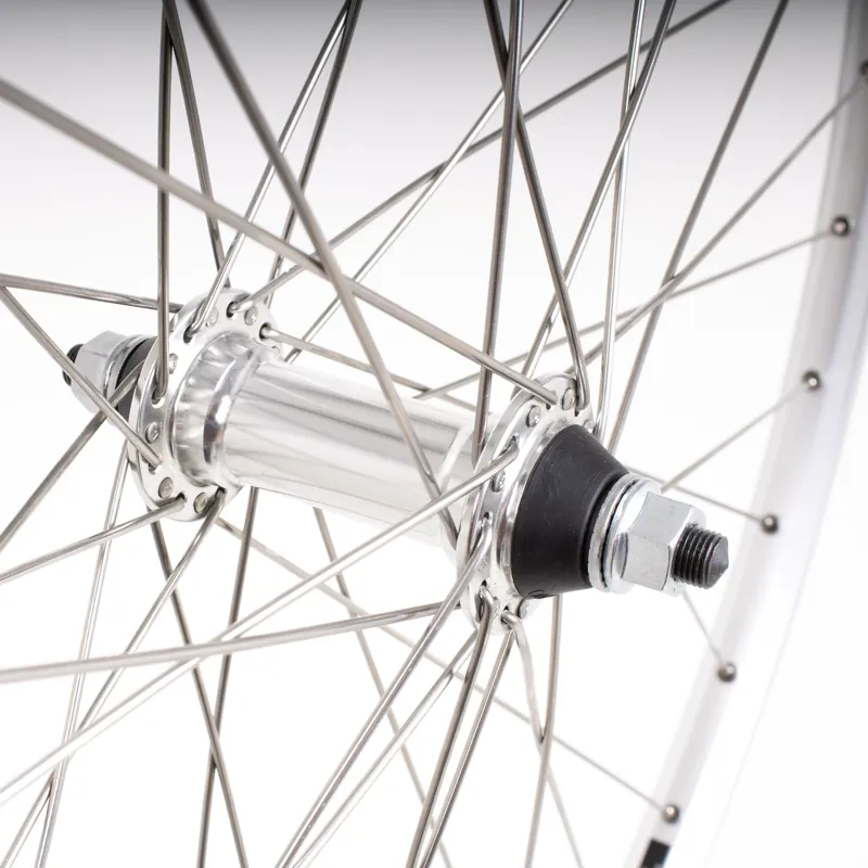 Madison Hybrid Solid Axle 700c Front  Wheel in Silver-2