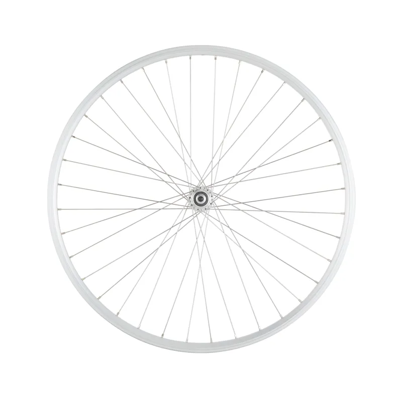 M Part Wheels 700c Hybrid Rear Solid Axle Screw On Wheel in Silver-1