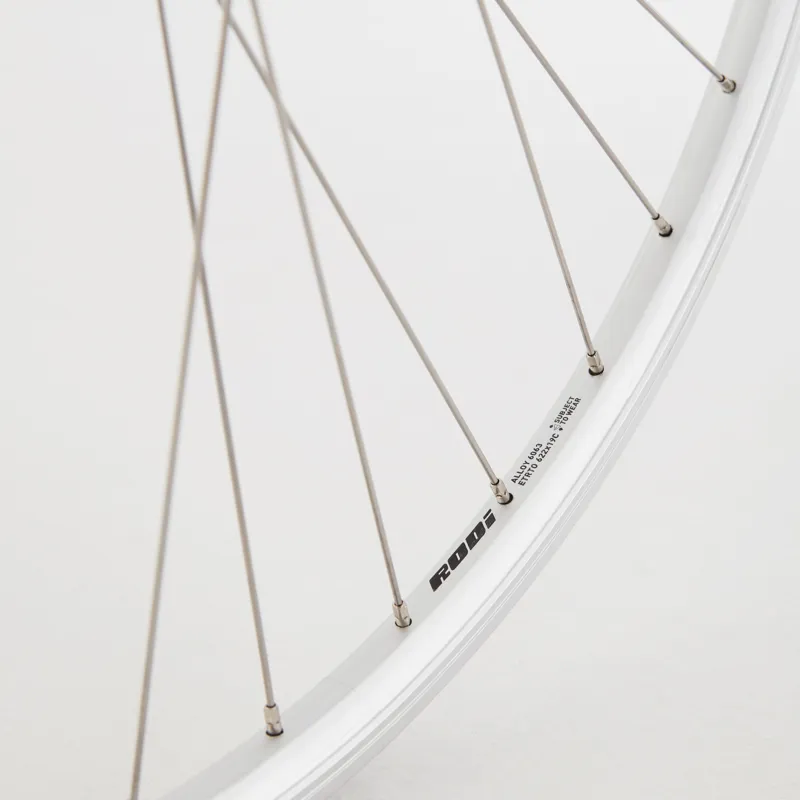 M Part Wheels 700c Hybrid Rear Solid Axle Screw On Wheel in Silver-3