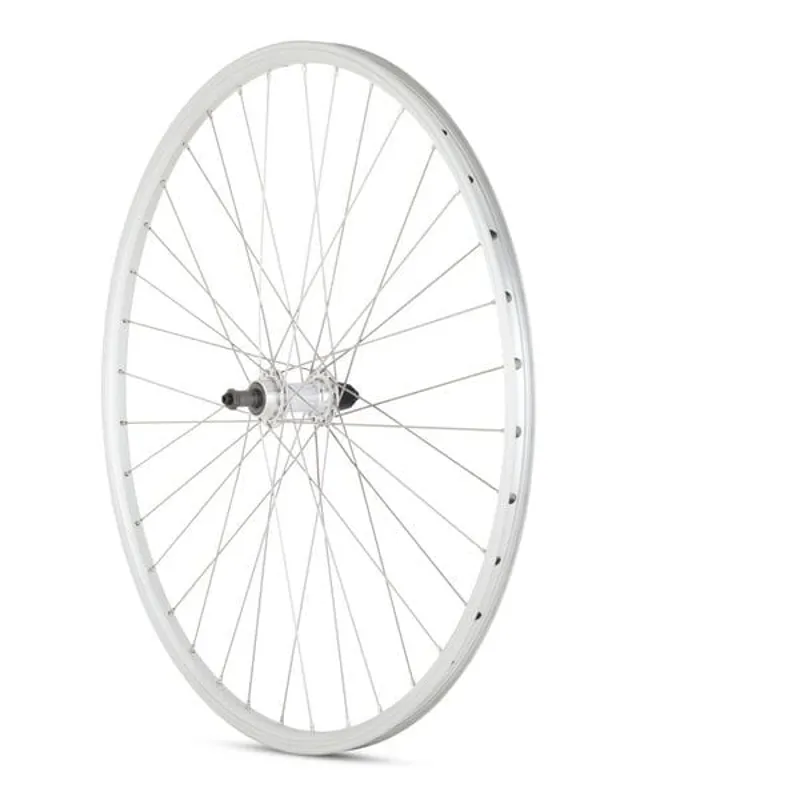 M Part Wheels Hybrid Rear Quick Release Screw On 700c Rear Wheel in Silver