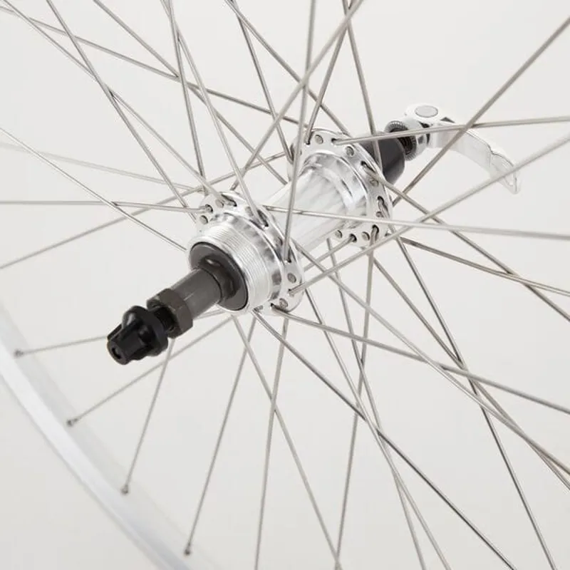 M Part Wheels Hybrid Rear Quick Release Screw On 700c Rear Wheel in Silver-2