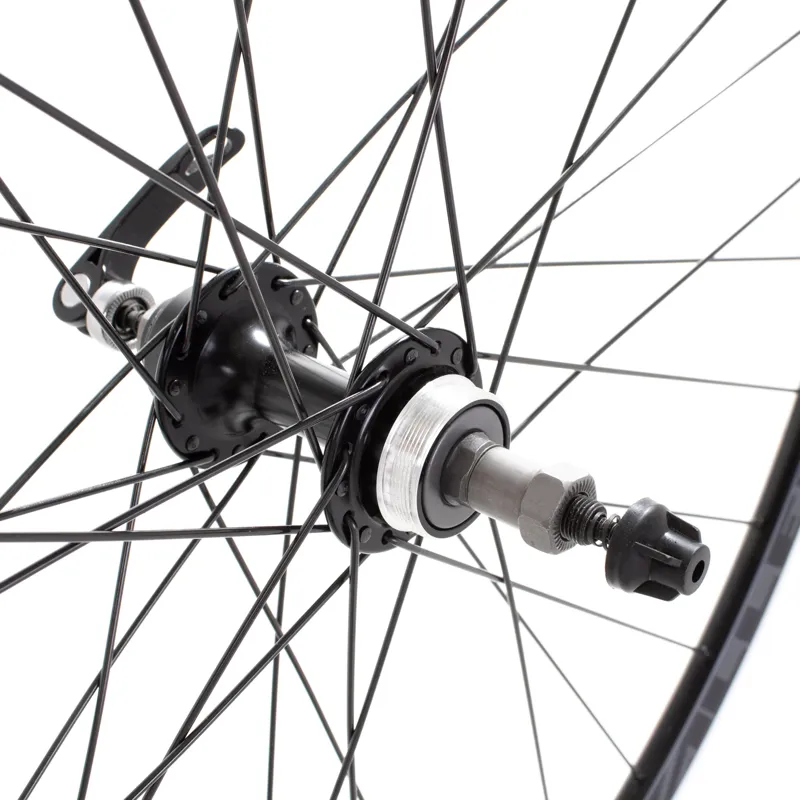 M Part Road Rear Quick Release Screw On Wheel 700c in Black-2