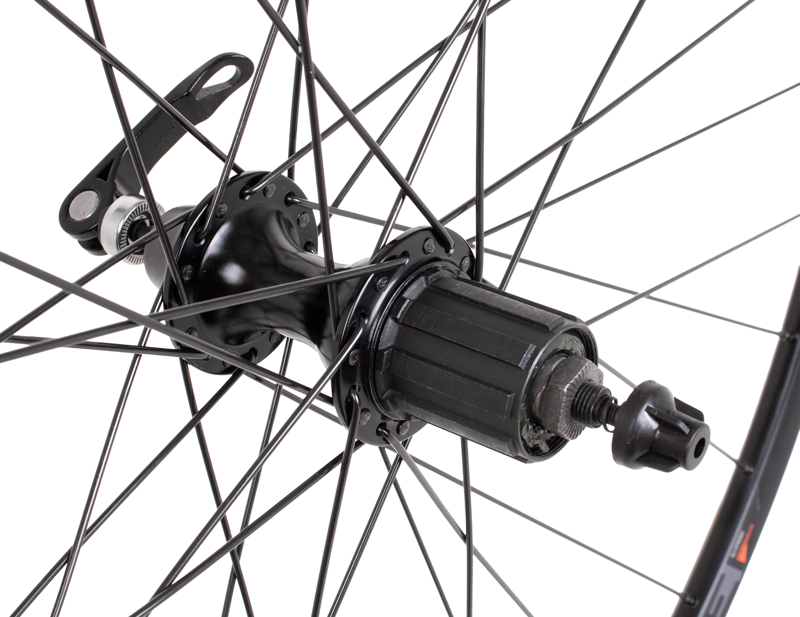 M Part Road Quick Release Rim Brake 700c Rear Wheel in Black-2