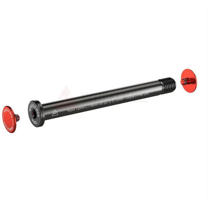 Wheels Manufacturing Thru-Axle Cap in Red-1