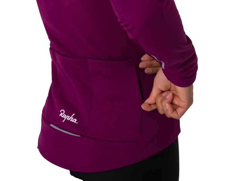 Rapha Women's Core Winter Jacket in Mauve/White-5